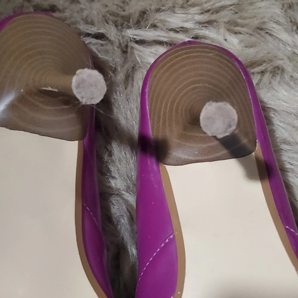 SPRING Light Purple Leather-Like Patent Heels- Size Euro 38 - Picture 7 of 16